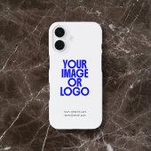 ビジネス ロゴ 写真 モダン ホワイト iPhone カバー
