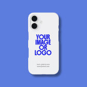 ビジネス ロゴ 写真 モダン ホワイト iPhone カバー