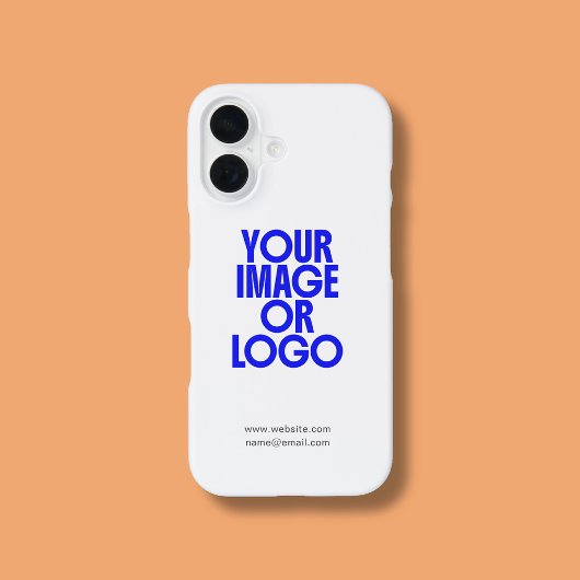 ビジネス ロゴ 写真 モダン ホワイト iPhone カバー