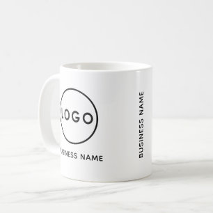 ビジネス ロゴ 名前 ブランド 白 コーヒーマグ コーヒーマグカップ