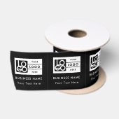 ビジネス ロゴ 布用ラベル 縫い付けタグ サテンリボン (リール)
