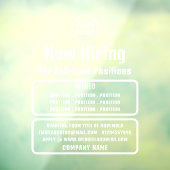 ビジネス ロゴ、求人募集 広告 ウィンドウサイン (シート3)