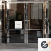 ビジネス ロゴ | 現代の企業テンプレート ウィンドウサイン (オフィスドア)