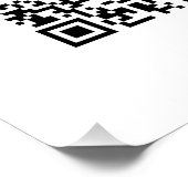 ビジネス ロゴ & 編集可能な QR コード ポスター (コーナー)