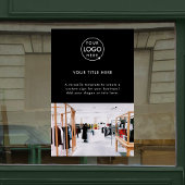 ビジネス ロゴ 黒 プロフェッショナル プロモーション フォト ウィンドウサイン