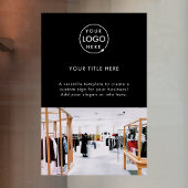 ビジネス ロゴ 黒 プロフェッショナル プロモーション 写真 ウィンドウサイン