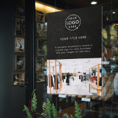 ビジネス ロゴ 黒 プロフェッショナル プロモーション 写真 ウィンドウサイン