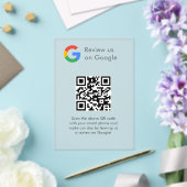 ビジネス ロゴ Google レビュー ウェブサイト スキャン アクリル招待状 (インサイチュ (ウェディング))