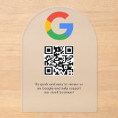 ビジネス ロゴ Google レビュー ウェブサイト スキャン アクリル招待状 (正面)