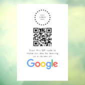 ビジネス ロゴ Google レビュー ウェブサイト スキャン ウィンドウサイン (シート3)