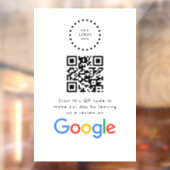 ビジネス ロゴ Google レビュー ウェブサイト スキャン ウィンドウサイン (シート2)