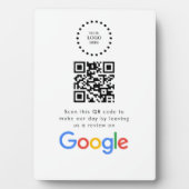 ビジネス ロゴ Google レビュー ウェブサイト スキャン フォトプラーク (正面)