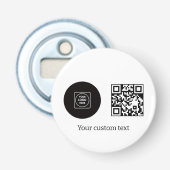 ビジネス ロゴ QRコード テキスト プロモーション デザイン 栓抜き (正面)