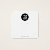 ビジネス ロゴ QRコード ピアス ディスプレイ カード (正面)