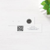 ビジネス ロゴ QRコード ピアス ディスプレイ カード (デスク)