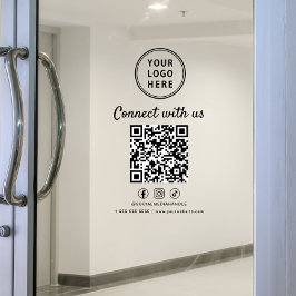 ビジネス ロゴ QR コード でつながろう ウィンドウサイン