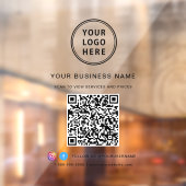 ビジネス ロゴ QR コード ウィンドウサイン (シート2)