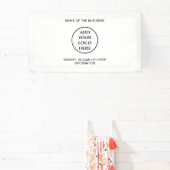 ビジネス 企業 法人 プロフェッショナル あなたのロゴ 横断幕 (インサイチュ)