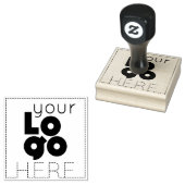 ビジネス/会社のロゴをここにカスタム追加 ラバースタンプ (押印)