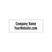 ビジネス:会社名とWebサイトの文字テンプレート セルフインキングスタンプ (デザイン)