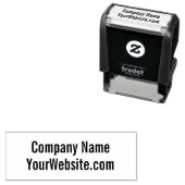 ビジネス:会社名とWebサイトの文字テンプレート セルフインキングスタンプ (インサイチュ)