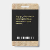 ビジネス 会社 従業員 写真 ロゴ カスタム バッジ (裏面)