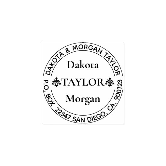 ビジネス |個人独自の作成 ラバースタンプ (インプリント)