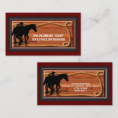 ビジネス、個人的な西部のスタイルカード 名刺 (正面/裏面)