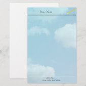 ビジネス、学校、オフィスの固定。 便箋 (正面/裏面)