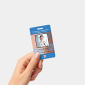 ビジネス 従業員 バーコード ロゴ ID 識別 バッジ (手持ち)