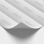 ビジネス、挨拶、名前用の編集可能なテキスト ラッピングペーパー (角)