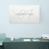 ビジネス、挨拶、名前用の編集可能なテキスト 横断幕 (トレードショー)