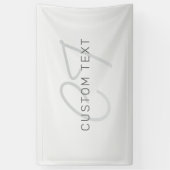 ビジネス、挨拶、名前用の編集可能なテキスト 横断幕 (縦)