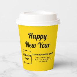 ビジネス 新年 黄色 ペーパカップ 紙コップ