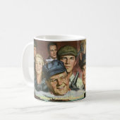ビジネス 職業、ヴィンテージ 愛国的な 愛国心 コーヒーマグカップ (正面左)