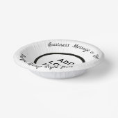 ビジネス 誕生日 結婚 卒業 ロゴ フォト ペーパーボウル (傾斜あり)