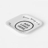 ビジネス 誕生日 結婚 卒業 ロゴ 写真 SQ ペーパープレート (傾斜あり)