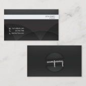 ビジネス、3.5"はx 2.25"、100、Gray_White詰まります 名刺 (正面/裏面)