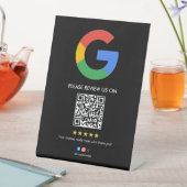 ビジネス Google レビュー卓上サイン l QRコード 台座サイン (インサイチュ)