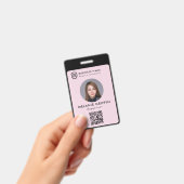 ビジネス ID ロゴ | 現代のカスタム従業員スタッフ バッジ (手持ち)