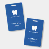 ビジネス ID ロゴ | 現代のカスタム従業員スタッフ バッジ (正面＆裏面)