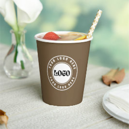 ビジネス LOGO シンプルなビジネス コーポレート 紙コップ