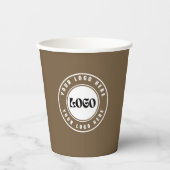 ビジネス LOGO シンプルなビジネス コーポレート 紙コップ (正面)