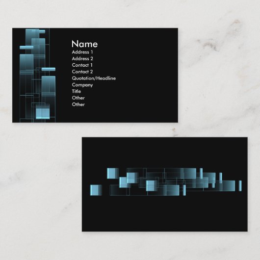 ビジネスbluebox 名刺 (正面/裏面)