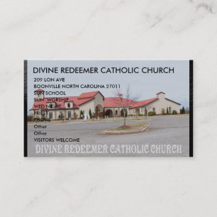 、ビジネスCARD-DIVINE救い主のカトリック教会… 名刺