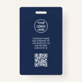 ビジネスIDカードロモダンゴ写真スタッフ海軍 バッジ (裏面)