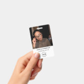 ビジネスIDカード |大きモダンな写真社員が悪い バッジ (手持ち)