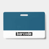 ビジネスIDパーソナライズされたフォトロゴの従業員名 バッジ (裏面)