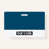 ビジネスIDパーソナライズされたフォトロゴの従業員名 バッジ (裏面)