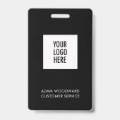 ビジネスIDロゴバッジ従業員スタッフ バッジ (Back)